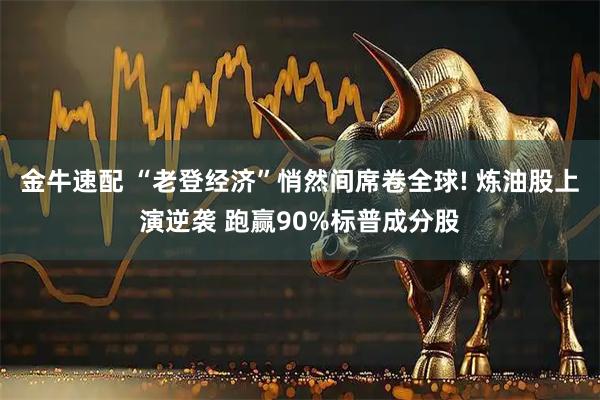 金牛速配 “老登经济”悄然间席卷全球! 炼油股上演逆袭 跑赢90%标普成分股