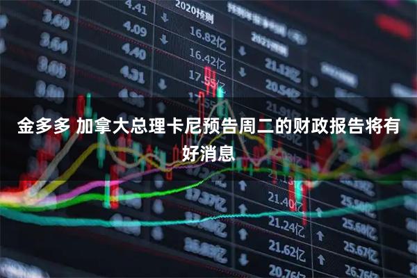 金多多 加拿大总理卡尼预告周二的财政报告将有好消息