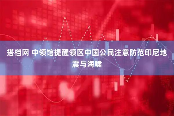 搭档网 中领馆提醒领区中国公民注意防范印尼地震与海啸